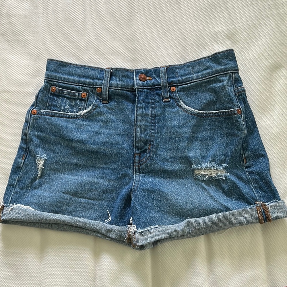 Madewell size 26 high rise jean shorts